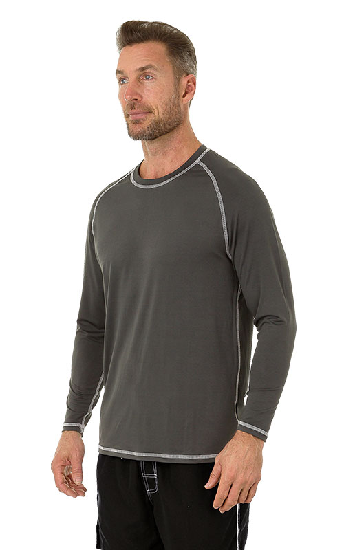 Best Men's Rash Guards With UPF50, Sun Protection Shirts - Solid