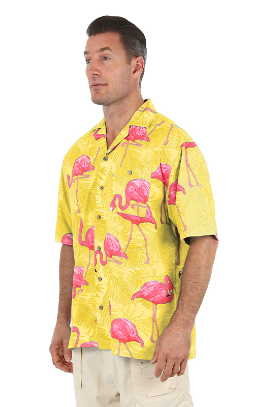 Uzzi Men's Hawaiian Shirt Short Sleeve Dri-FIT #HP90