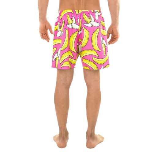Uzzi Banana Stretch Swim Shorts #1845S Fuchsia
