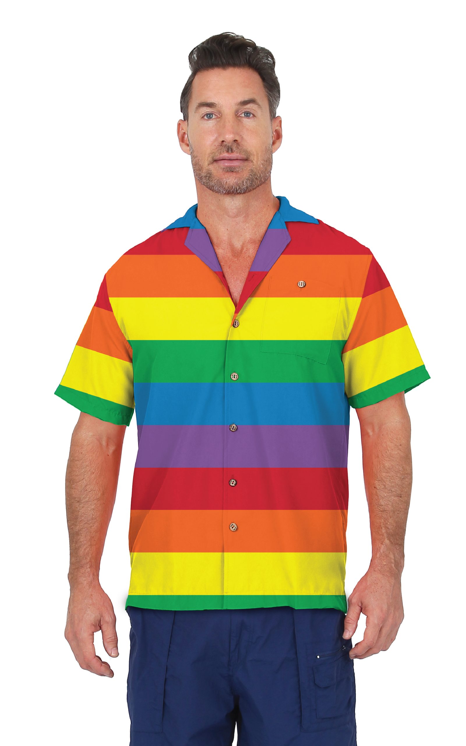 Uzzi Hawaiian Shirt – Short Sleeve Dri-FIT Polyester Pride Shirts for ...