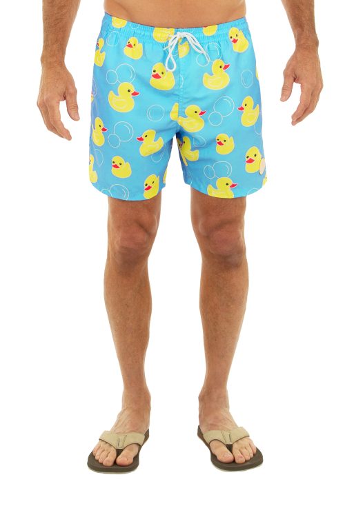 Uzzi Swim Print Shorts #1889S Light Blue