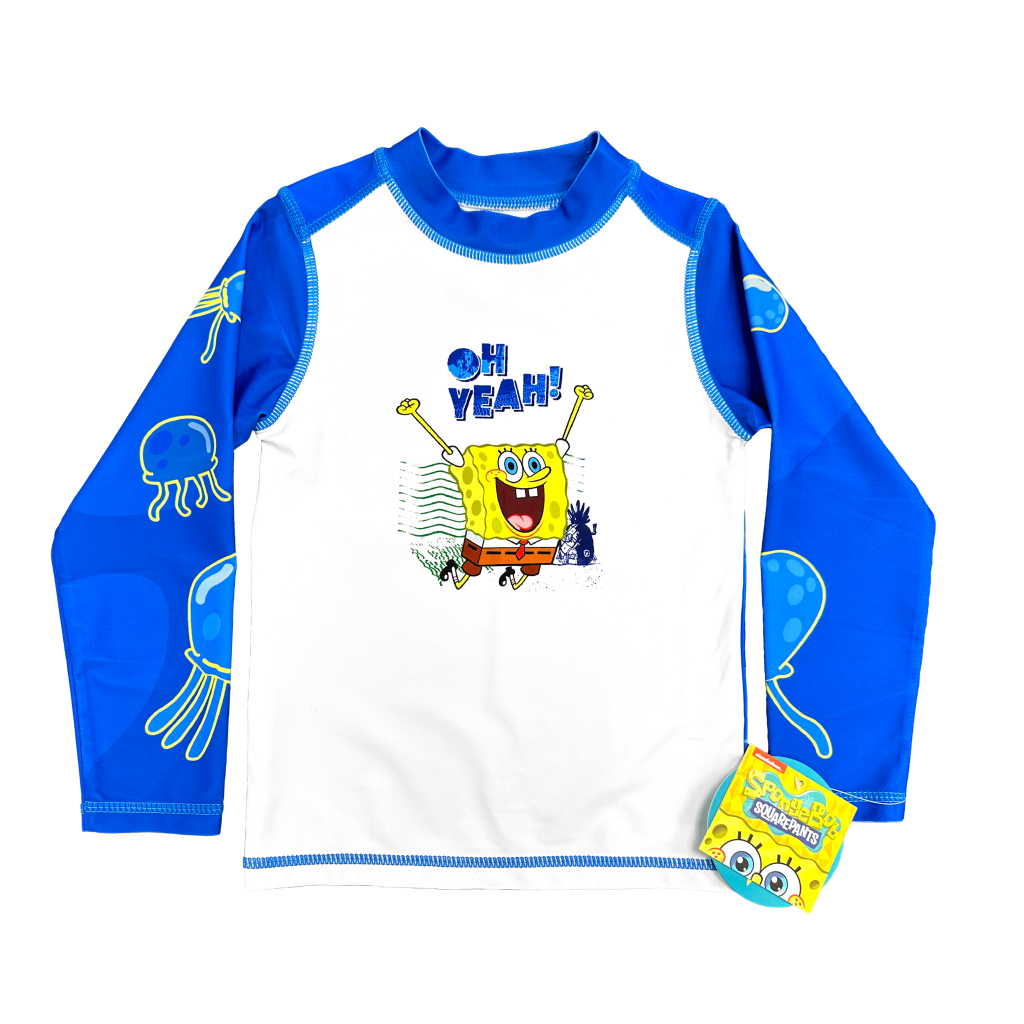 Nickelodeon SpongeBob Long Sleeve Rash Guard #BOB1450C - UZZI